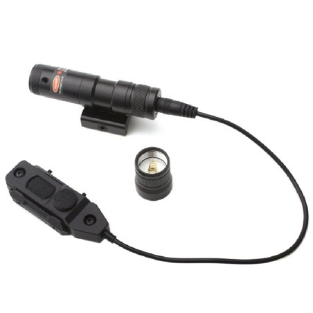 Laser rouge tactique avec switch pour montage sur rail picatinny weaver (pile + chargeur)