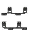 Monobloc déporté pour rail 11 mm et diamètre de tube de 25.4 (1") et 30 mm avec niveau à bulle