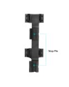Monobloc déporté pour rail 11 mm et diamètre de tube de 25.4 (1") et 30 mm avec niveau à bulle