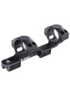 Monobloc déporté pour rail 11 mm et diamètre de tube de 25.4 (1") et 30 mm avec niveau à bulle
