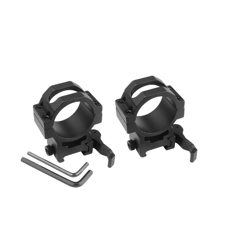Colliers de fixation haut avec attache rapide pour lunette de tir rail 22 mm diamètre 34 mm