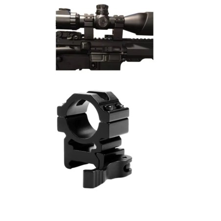 Colliers de fixation haut avec attache rapide pour lunette de tir rail 22 mm diamètre 34 mm