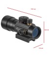 Red dot Diana avec zoom 3X44 point rouge et vert pour rail de 11 et 22 mm