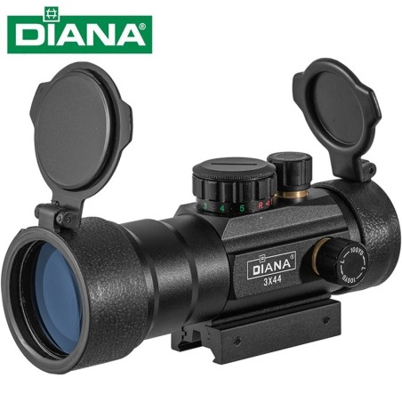 Red dot Diana avec zoom 3X44 point rouge et vert pour rail de 11 et 22 mm