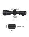 Lunette de tir 2-6x32 compacte avec réticule illuminé colliers 11 ou 22 mm
