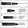 Adaptateur CO2 88g vers 1x 12 grammes compatible Umarex MCX et MPX
