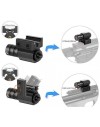 Laser tactique Vert avec fixation rail 11 et 22 mm, pile rechargeable et chargeur