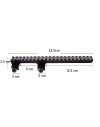 Réhausse de rail picatinny (2.5 cm) avec extension (22.5cm)