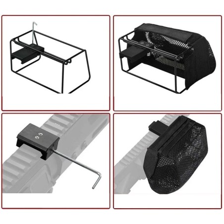 Filet récupérateur à douille universel pour rail picatinny