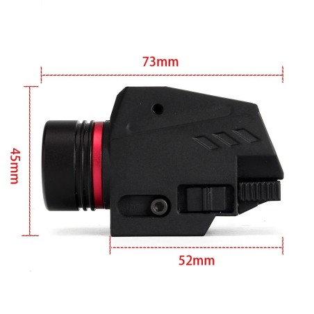 Lampe Laser Rouge Magorui pour rail picatinny