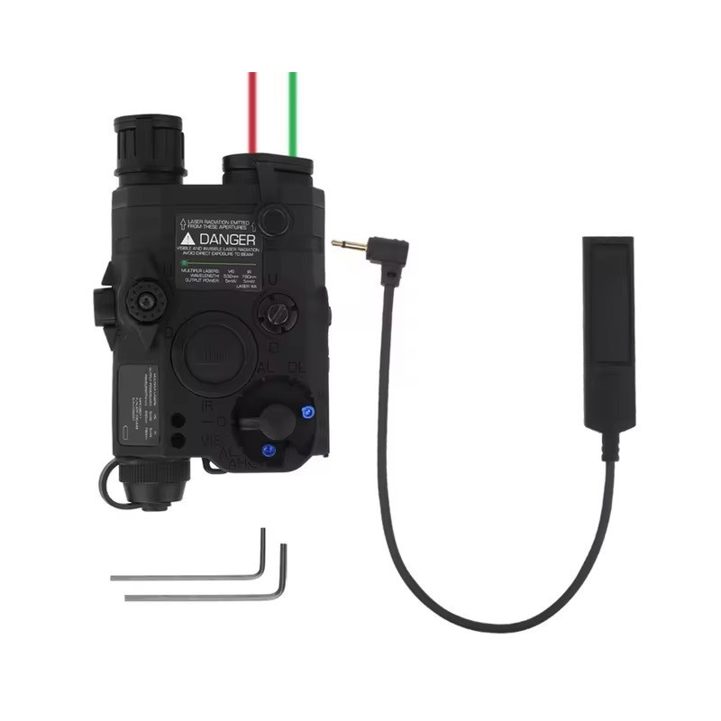Lampe avec double Laser Rouge et vert LED 500 lumens pour arme d'épaule