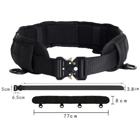 Ceinture en nylon 120 cm et SurCeinture confort tactique attache molle en cordura