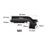 Rail de mointage picatinny sur pontet de Beretta 92