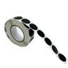 1000 pastilles autocollantes noires 19 mm pour cible