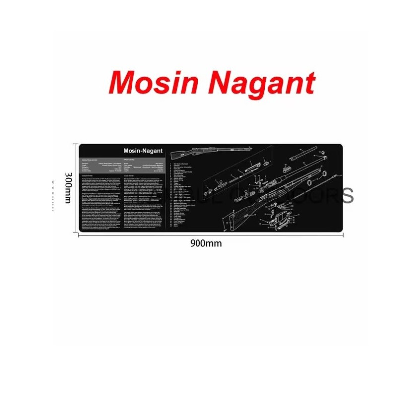 Tapis de démontage et nettoyage Mosin Nagant 90 x 30 cm