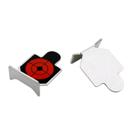6 Cibles métalliques rouges pour entrainement au tir 62 x 42 mm