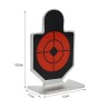 6 Cibles métalliques rouges pour entrainement au tir 62 x 42 mm