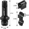 Laser Vert Ultra puissant pour rail picatinny ou fixation lunette avec switch déporté