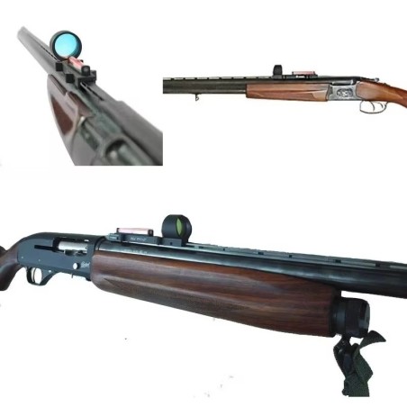 Red Dot en fibre optique rouge pour fusil de chasse à bande ventilée