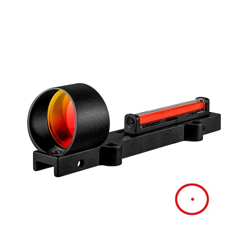 Red Dot en fibre optique rouge pour fusil de chasse à bande ventilée