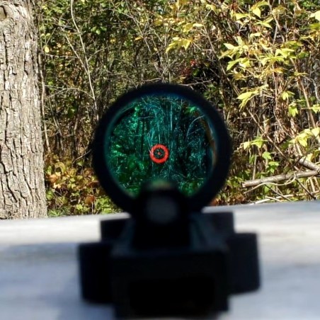 Red Dot en fibre optique rouge pour fusil de chasse à bande ventilée