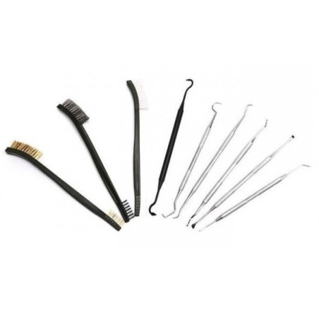 Kit de nettoyage tout calibre avec brosse et crochet en pochette
