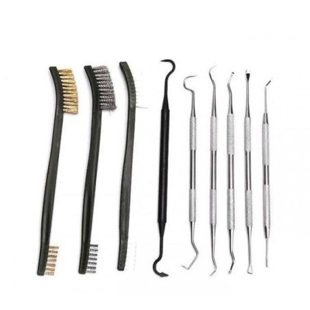 Kit de nettoyage tout calibre avec brosse et crochet en pochette