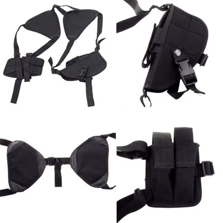 Holster d'épaule universel pour arme de poing et chargeur