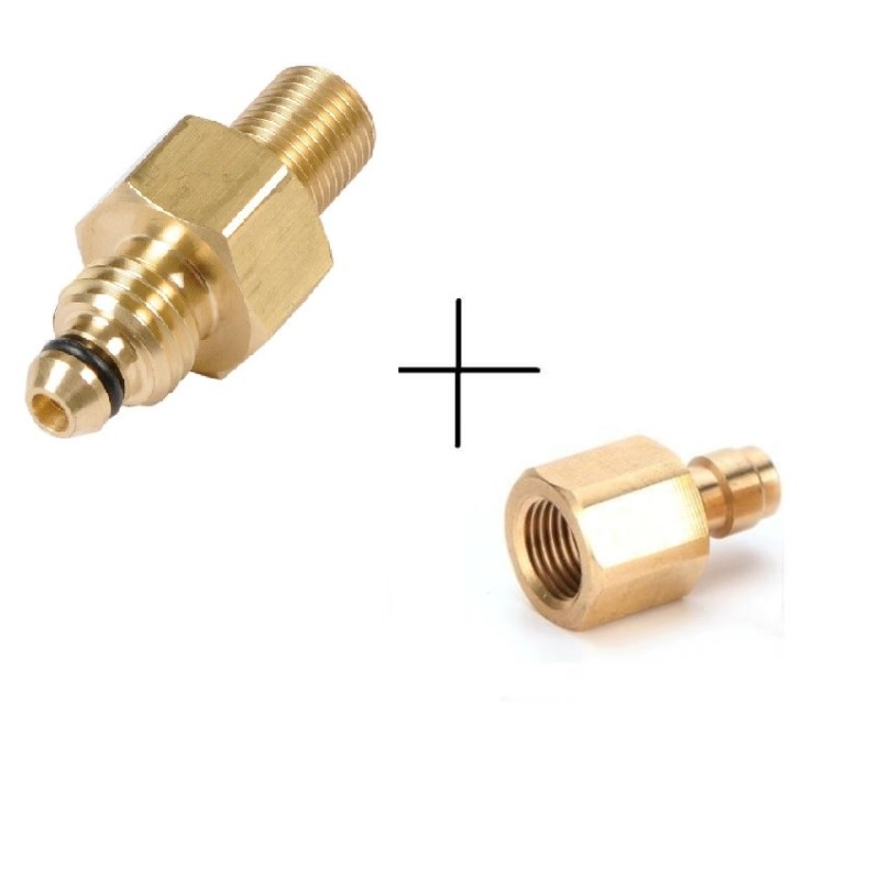 Adaptateur de remplissage Rohm twinmaster (avant 2012) vers 1/8 BSP + adaptateur quick connect
