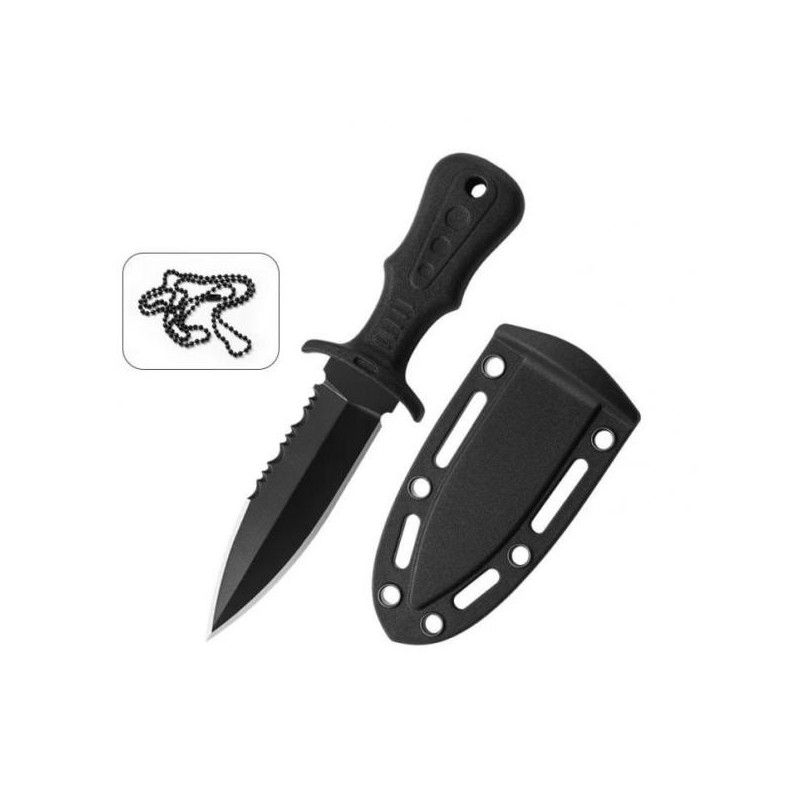 Poignard lame mixte Tour de Cou avec Étui