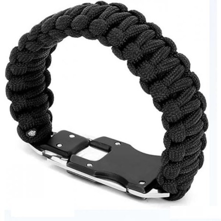 Bracelet paracorde avec Couteau caché en acier inoxydable