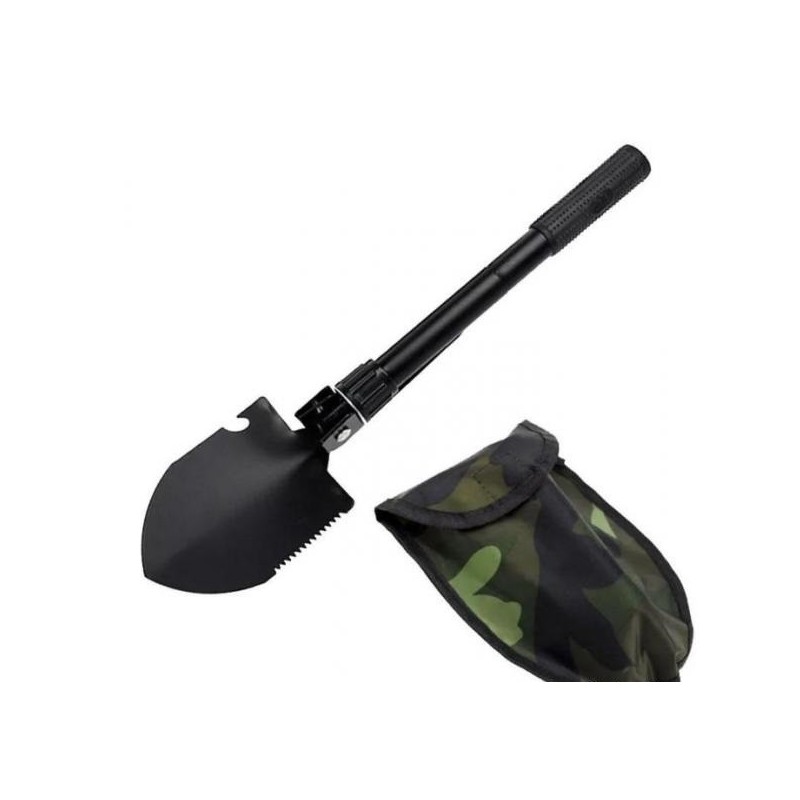 Mini Pelle et pioche de camping pliable avec housse de rangement