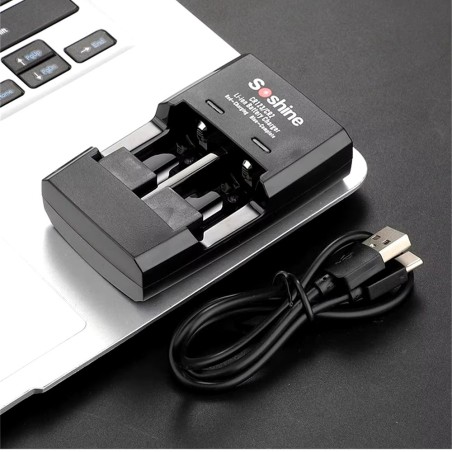 Chargeur USB de batterie 14250, 15266, CR2, CR123