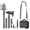 Kit complet pour le camping avec Pelle, Hache, Scie, Couteau
