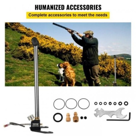 Pompe manuelle PCP 3 stages jusqu'à 4500 PSI / 300 bars *Frais de port offert*