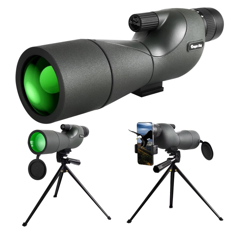 Télescope Monoculaire 25-75x60 avec trépied et adaptateur pour smartphone