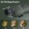 Télescope Monoculaire 25-75x60 avec trépied et adaptateur pour smartphone
