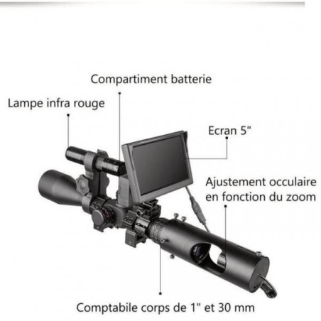 Système de vision nocturne pour lunette de tir