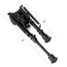 Bipied Métal pour rail picatinny et grenadière avec adaptateur pour rail picatinny