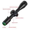 Lunette de tir Diana 6-24x50 FFP pour calibre jusqu'à ,308 avec colliers aux choix