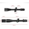 Lunette de tir Diana 6-24x50 FFP pour calibre jusqu'à ,308 avec colliers aux choix
