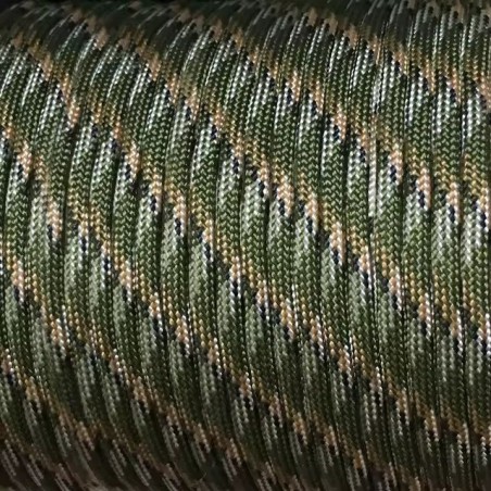 Paracorde coloris Camo 31 mètres 7 brins 4 mm de diamètre