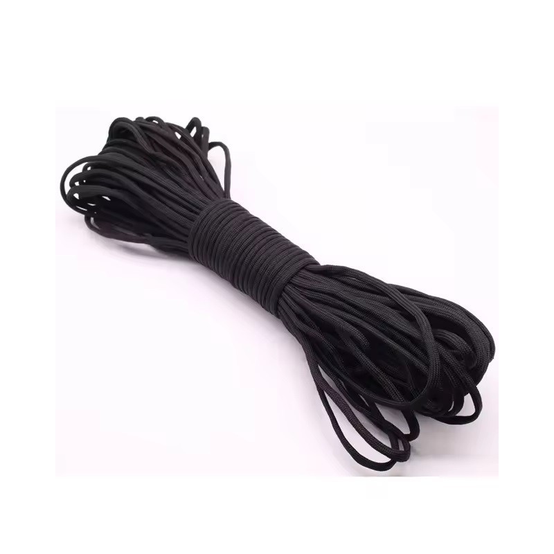 Paracorde coloris noir 15 mètres 7 brins 4 mm de diamètre