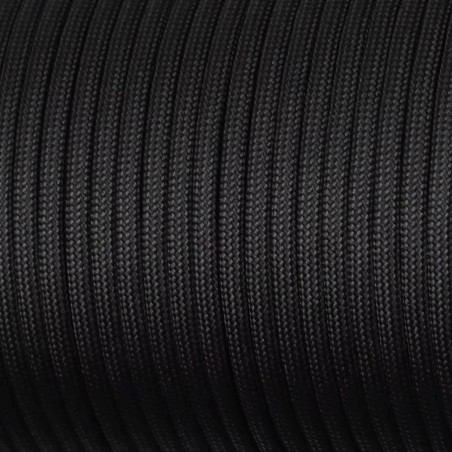Paracorde coloris noir 15 mètres 7 brins 4 mm de diamètre