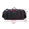 Sac à bandoulière type militaire étanche de couleur noir