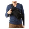 Sac à bandoulière type militaire étanche de couleur noir
