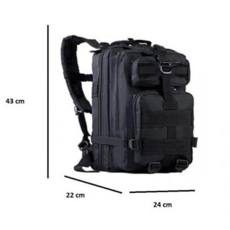 Sac à dos tactique 30 Litres noires