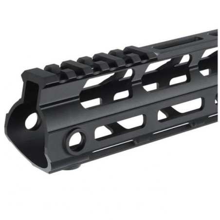 Garde main Alu 12" noir pour AR15 avec attache M-lok, QD et picatinny