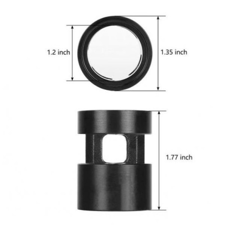 Garde main Alu 12" noir pour AR15 avec attache M-lok, QD et picatinny