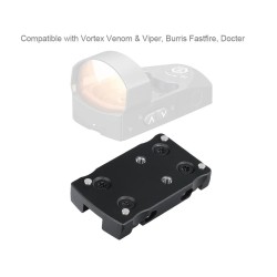 Platine bande ventilée pour Red dot Vortex Venom/Viper/Burris Fastfire/ docter pour fusil